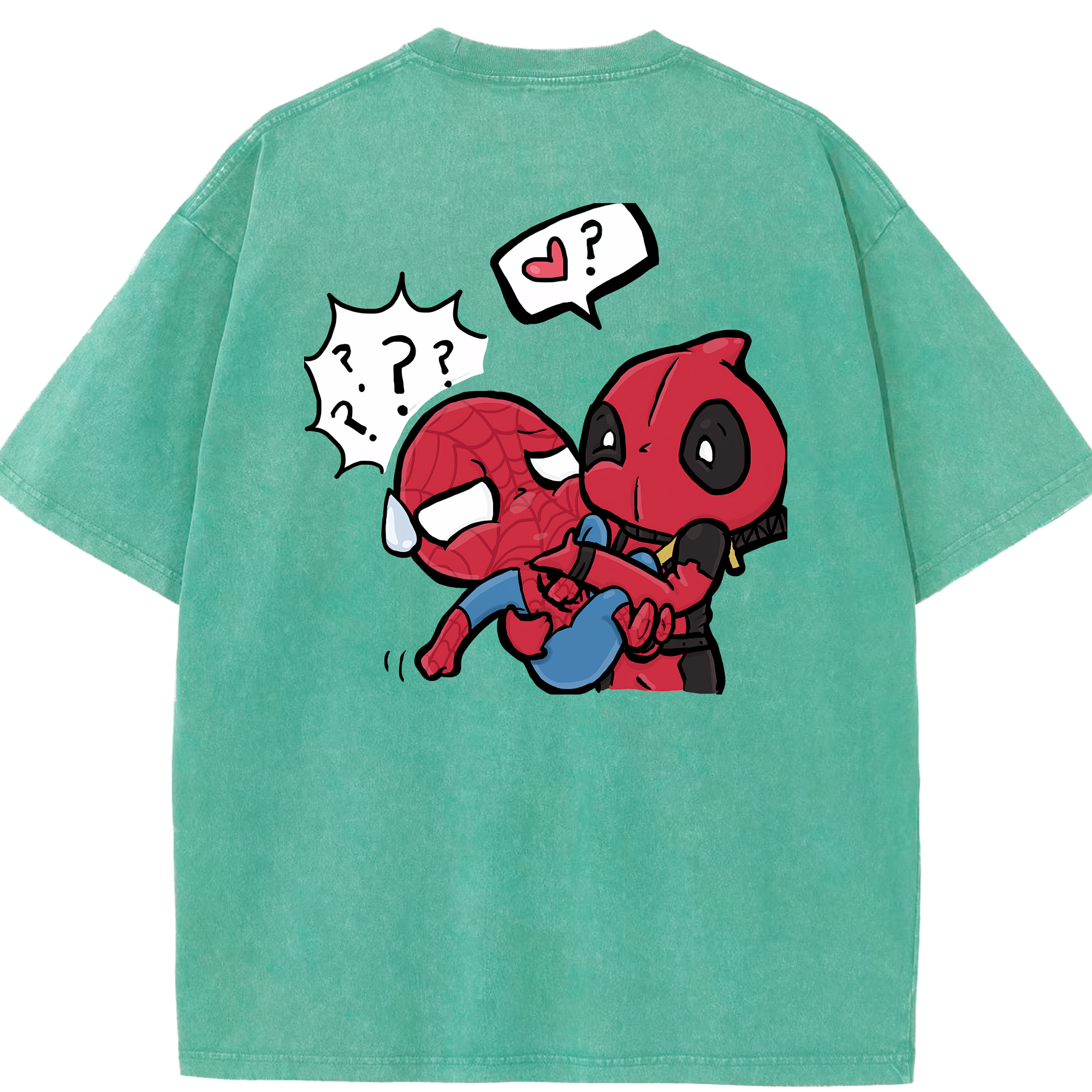（画像用） Deadpool デッドプール 綿100% ヴィンテージ風 半袖Tシャツ（背面プリント）